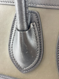 Micro Luggage Smooth Calfskin Tricolor Black / Caramel / Khaki