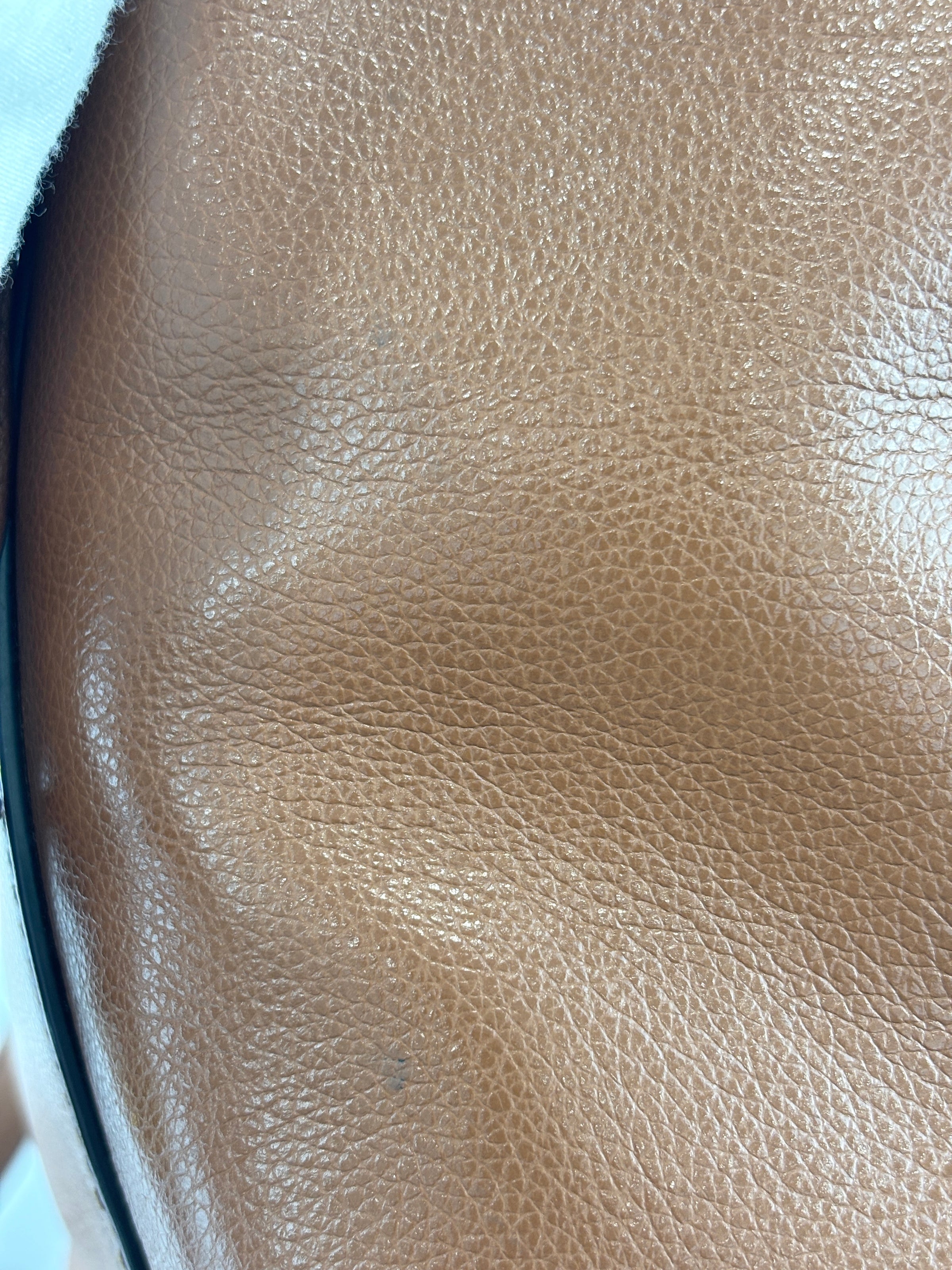 1BG227 Glace Calf Leather Tote Cognac