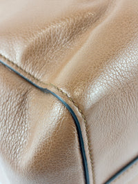 1BG227 Glace Calf Leather Tote Cognac