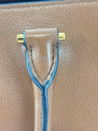 1BG227 Glace Calf Leather Tote Cognac