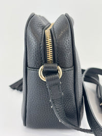 Soho Disco Crossbody Bag Black Pebbled Leather