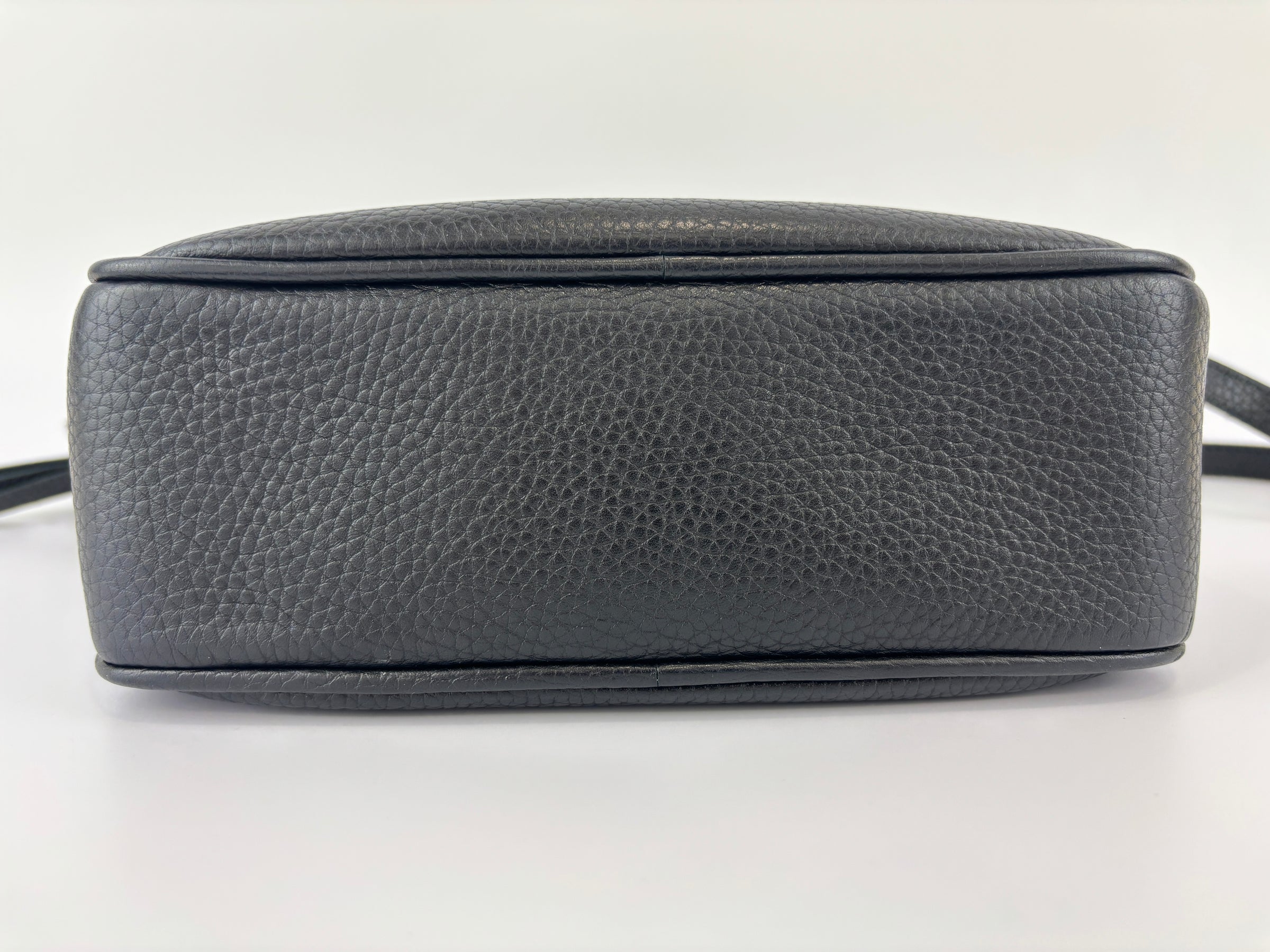 Soho Disco Crossbody Bag Black Pebbled Leather