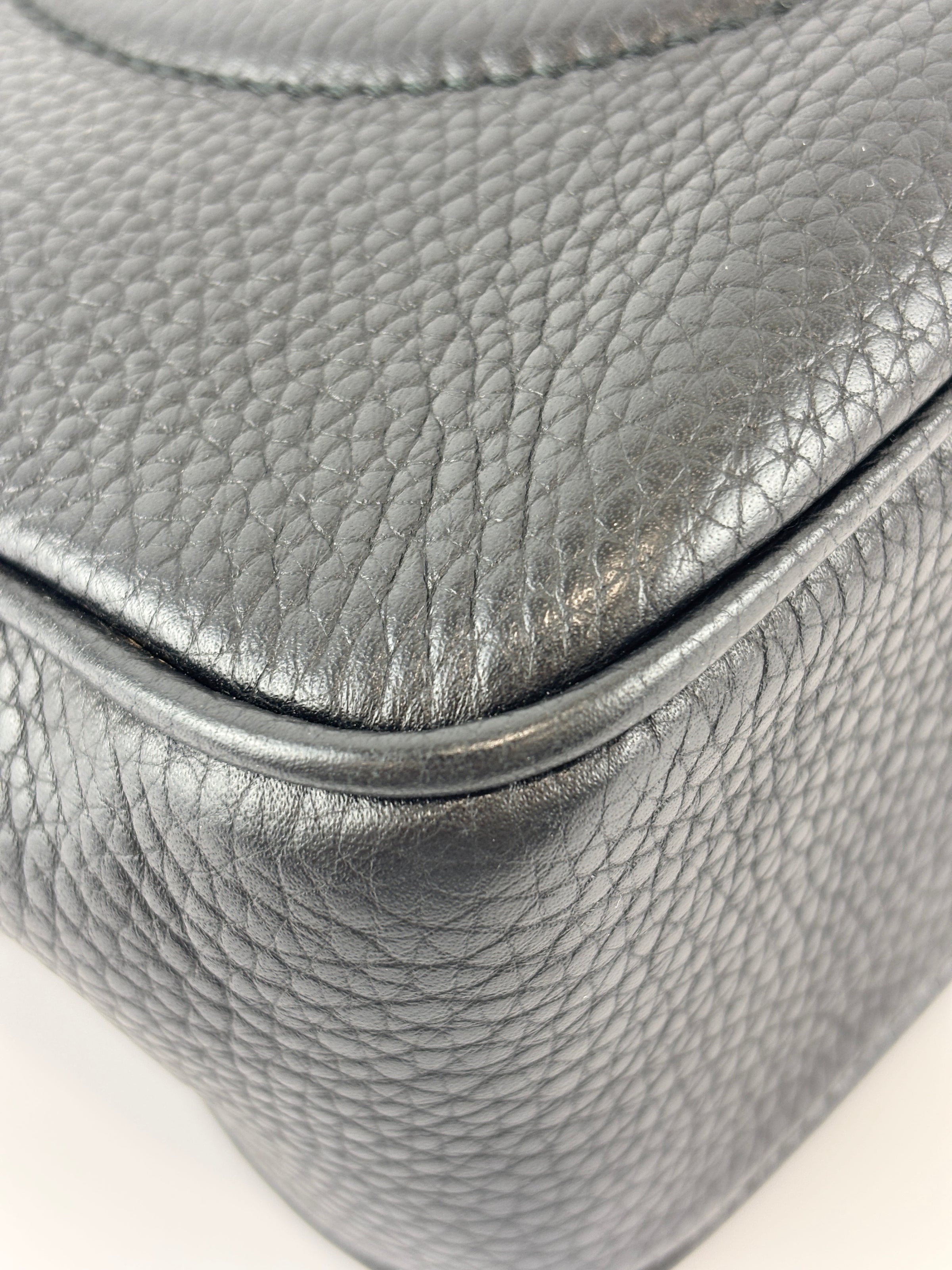 Soho Disco Crossbody Bag Black Pebbled Leather