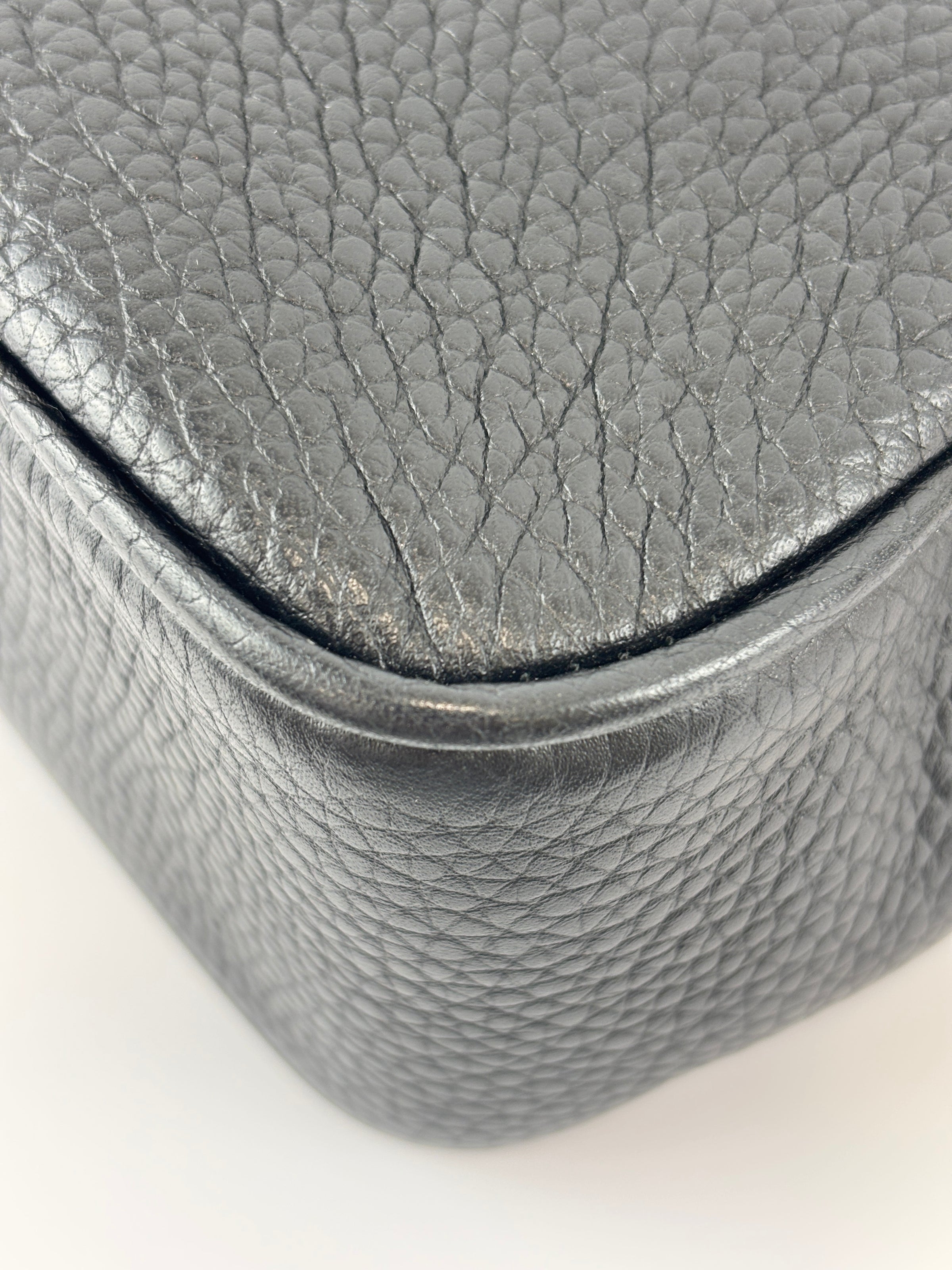 Soho Disco Crossbody Bag Black Pebbled Leather