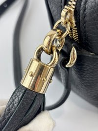 Soho Disco Crossbody Bag Black Pebbled Leather