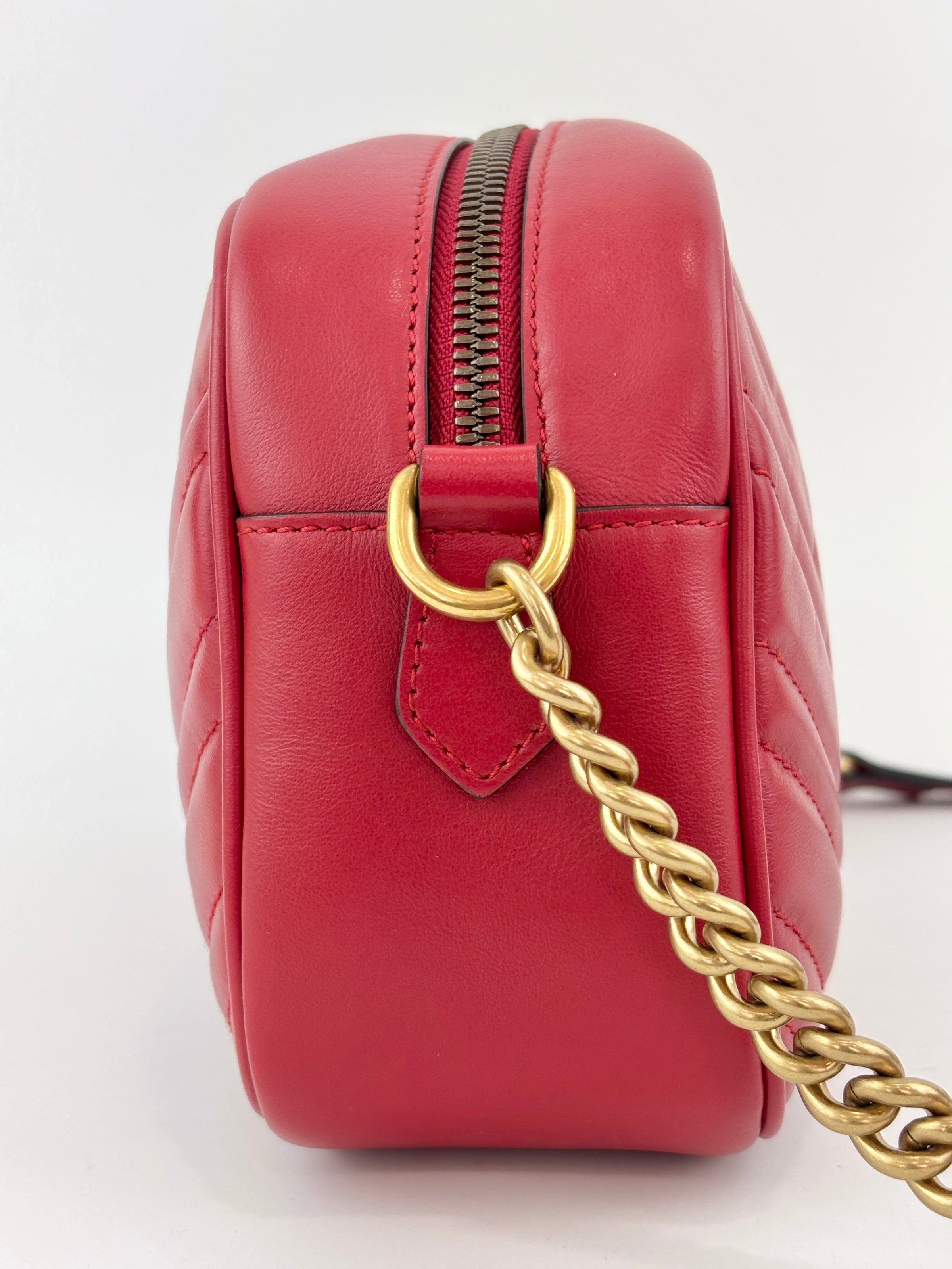 Marmont Red Matelasse Camera Bag 447632 213317