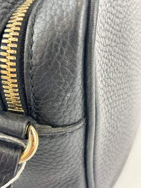 Soho Disco Crossbody Bag Black Pebbled Leather