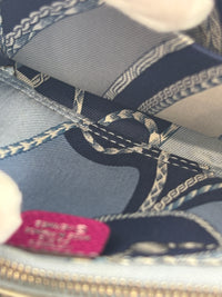 Silk'In Compact Wallet In Epsom And Barenia Calfskin Rose Pourpre-Fauve-Bleu Lin PHW