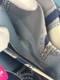 Silk'In Compact Wallet In Epsom And Barenia Calfskin Rose Pourpre-Fauve-Bleu Lin PHW