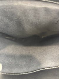7VA415-70R Men's Black Smooth Leather Messenger Bag