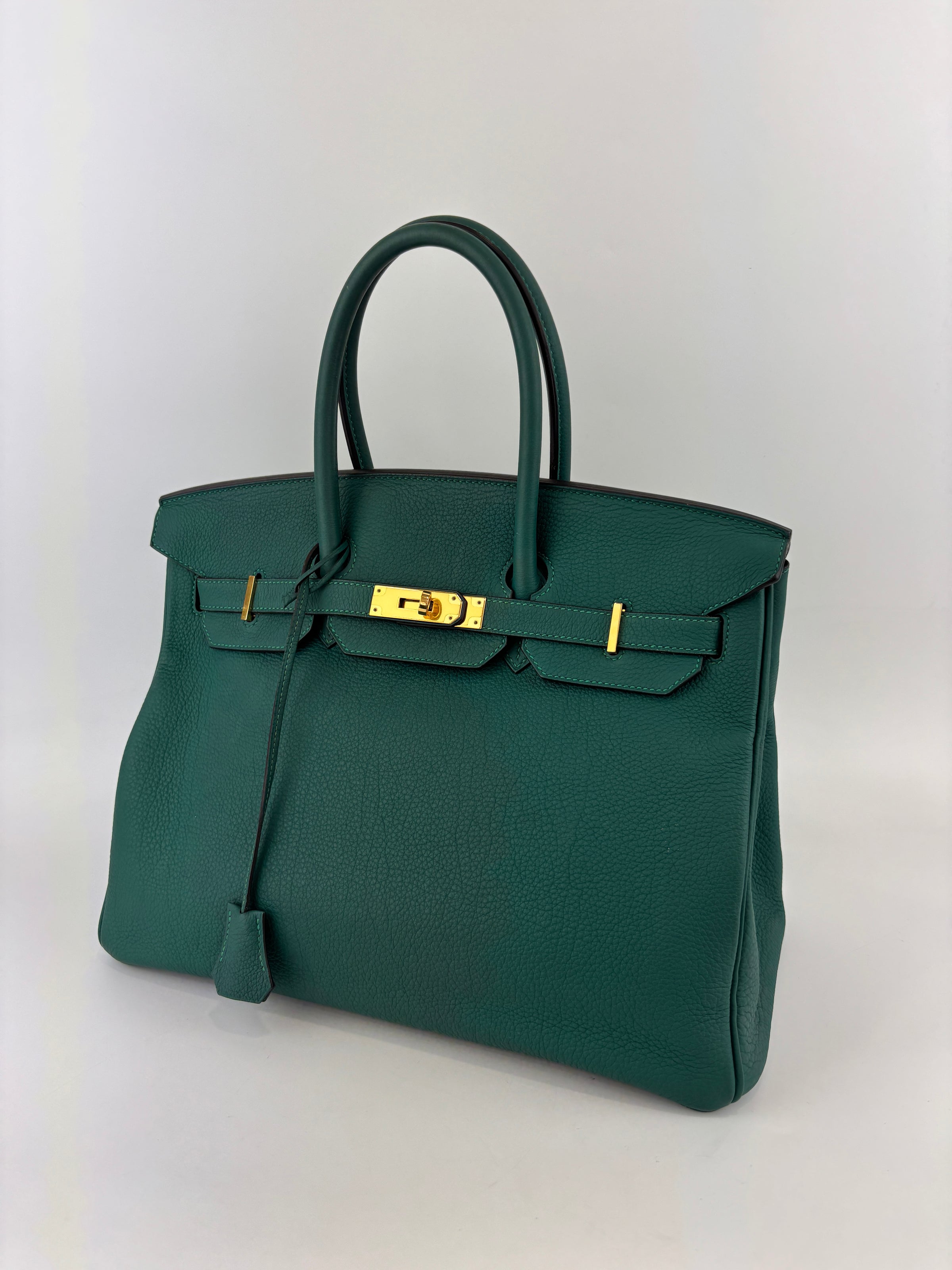Birkin 35 Malachite Green Togo GHW