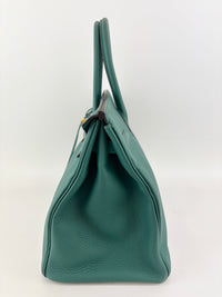 Birkin 35 Malachite Green Togo GHW