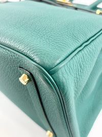 Birkin 35 Malachite Green Togo GHW