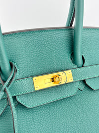 Birkin 35 Malachite Green Togo GHW