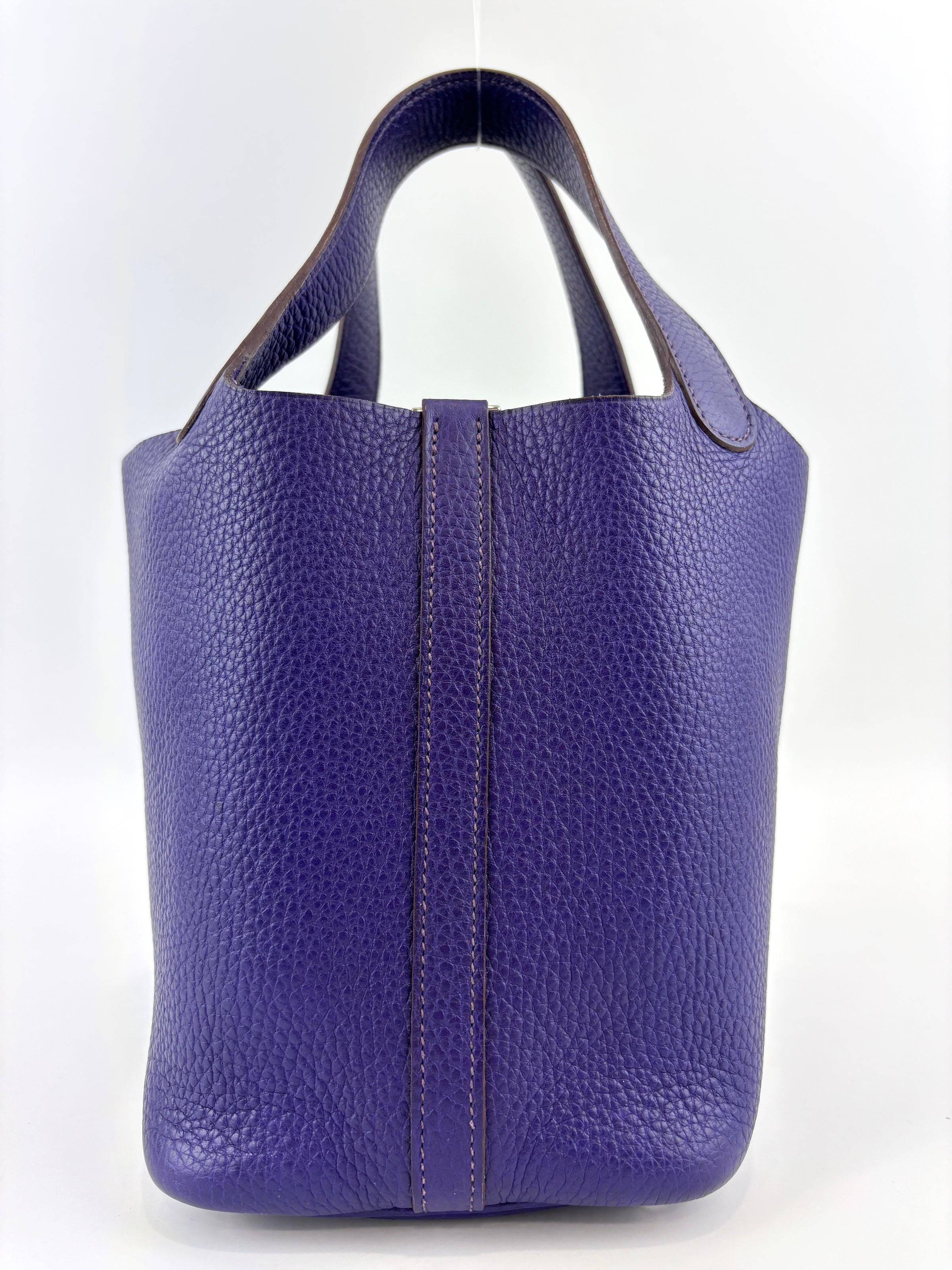 Picotin 18 Iris Clemence Leather PHW