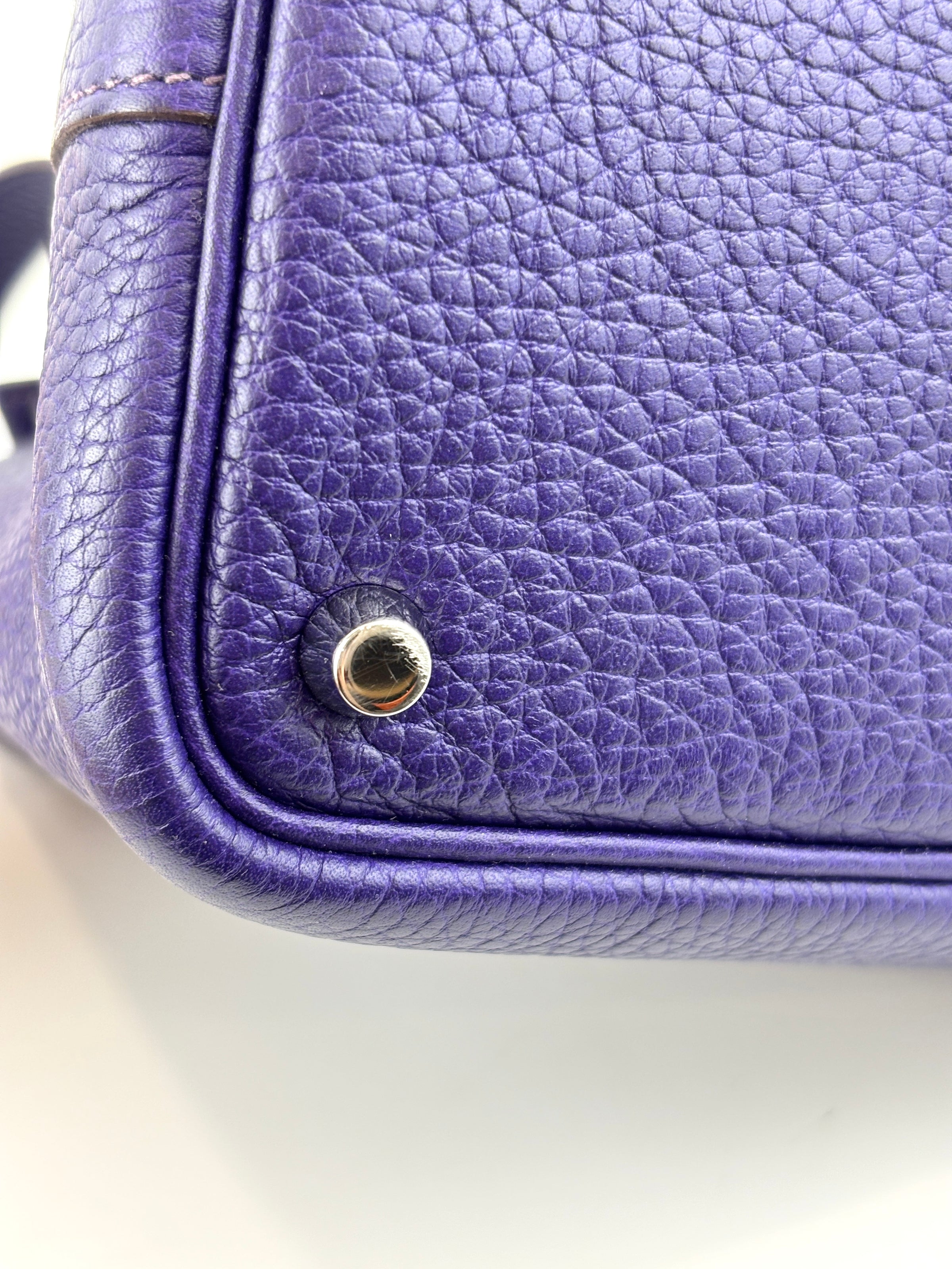 Picotin 18 Iris Clemence Leather PHW