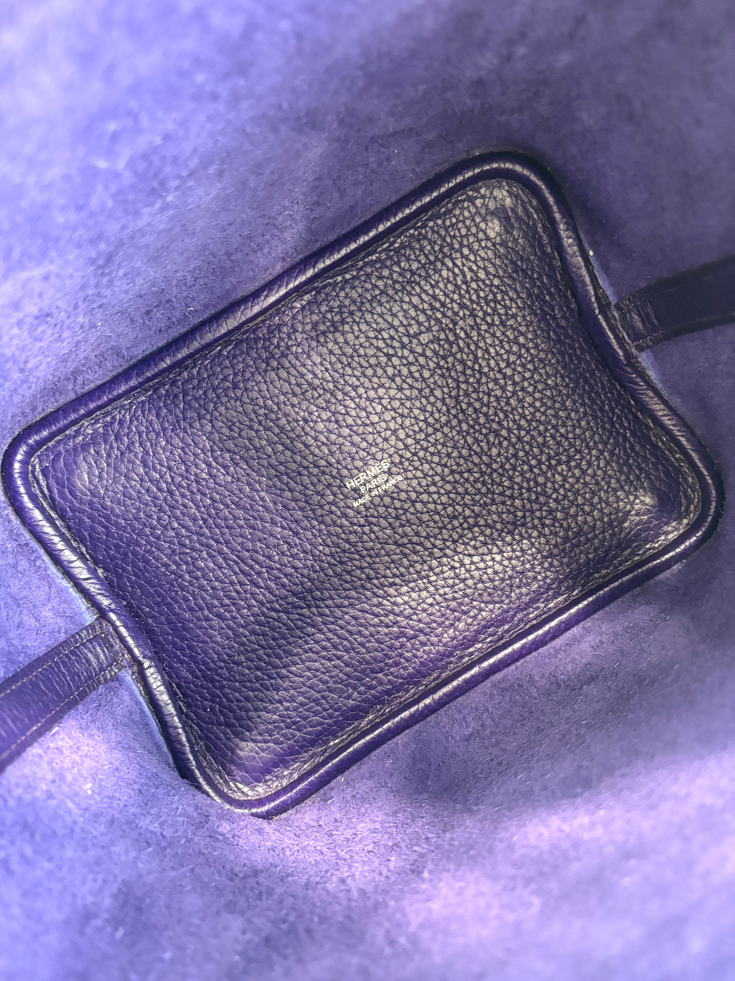 Picotin 18 Iris Clemence Leather PHW