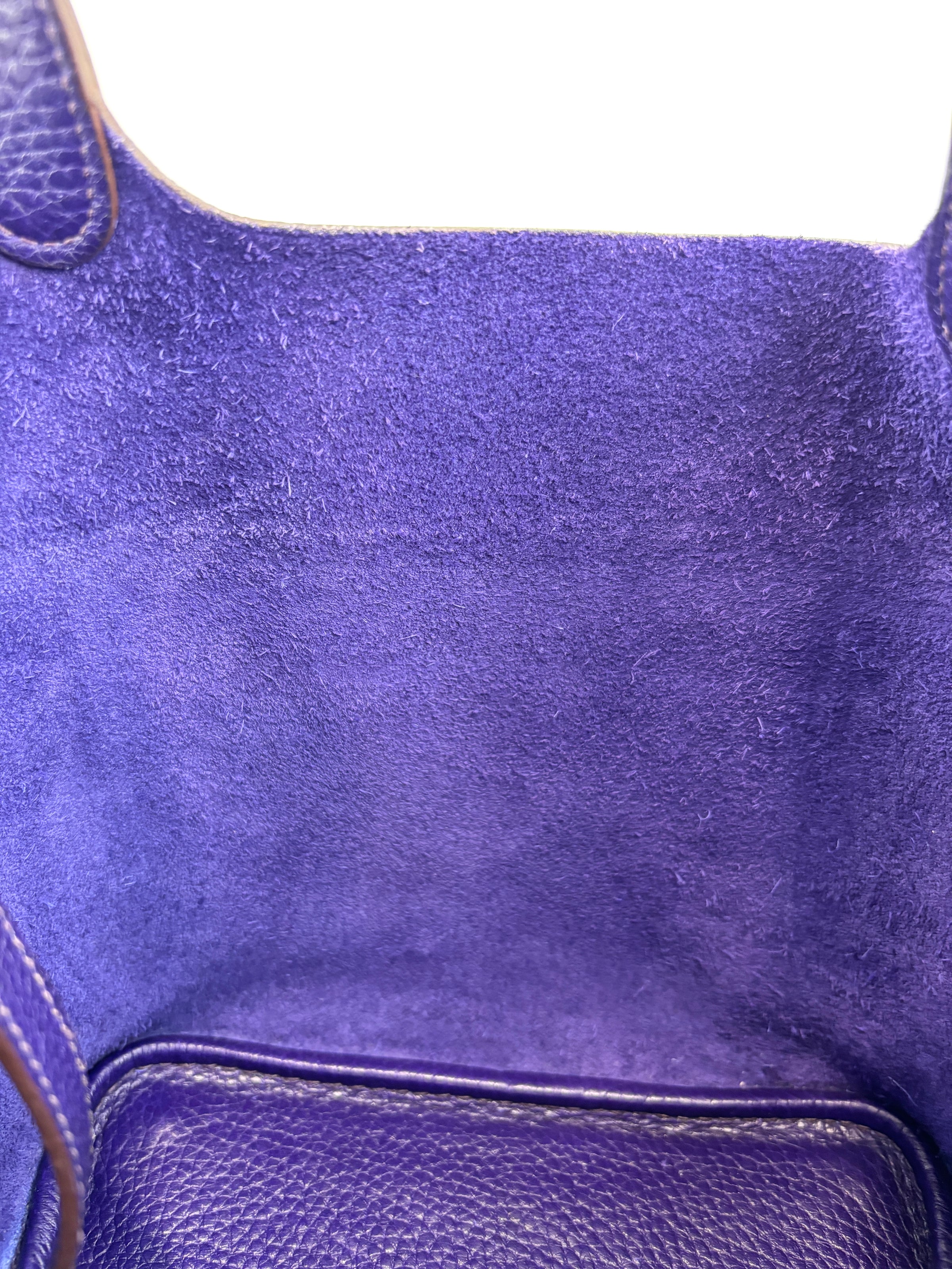 Picotin 18 Iris Clemence Leather PHW