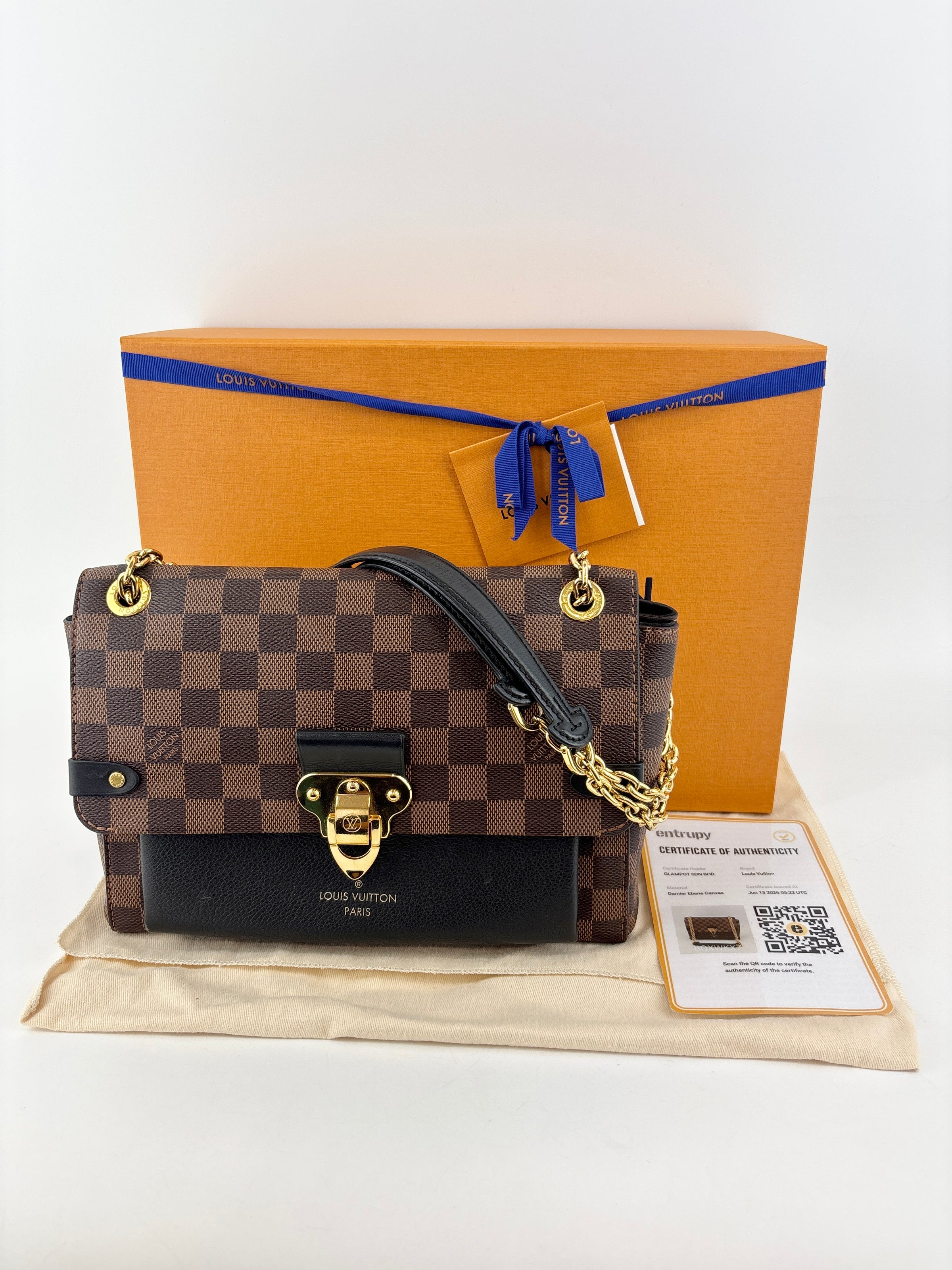 Vavin PM Black Damier Canvas Bag (RFID)
