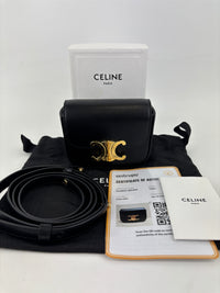 Mini Claude in Shiny Calfskin Black Bag