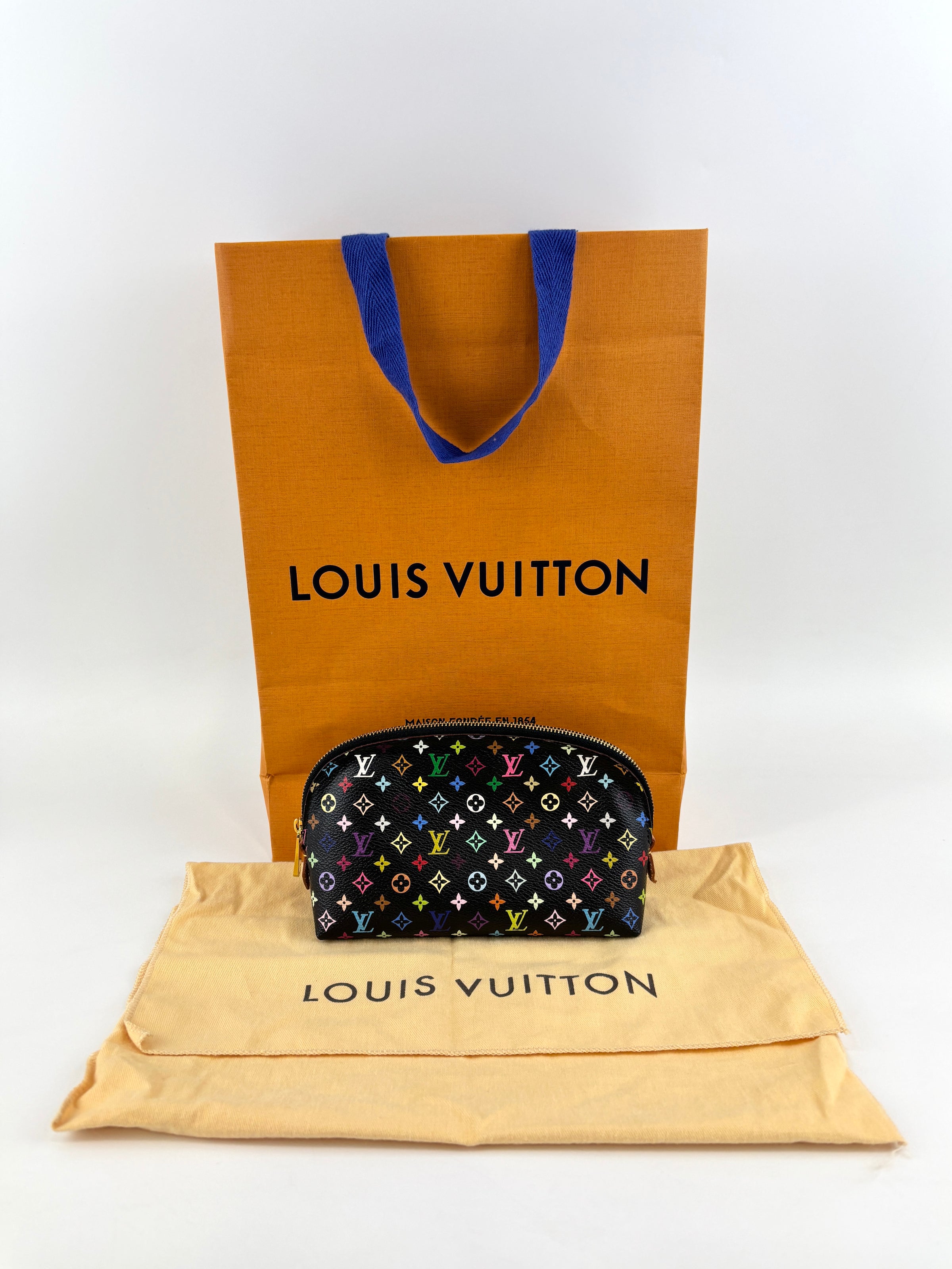 M47355 Black Monogram Multicolore Grenade Cosmetic Pouch