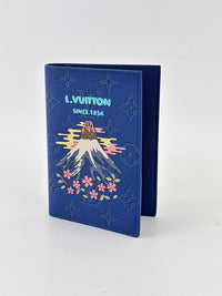 M25967 Passport Cover Blue Monogram