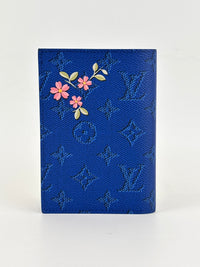 M25967 Passport Cover Blue Monogram