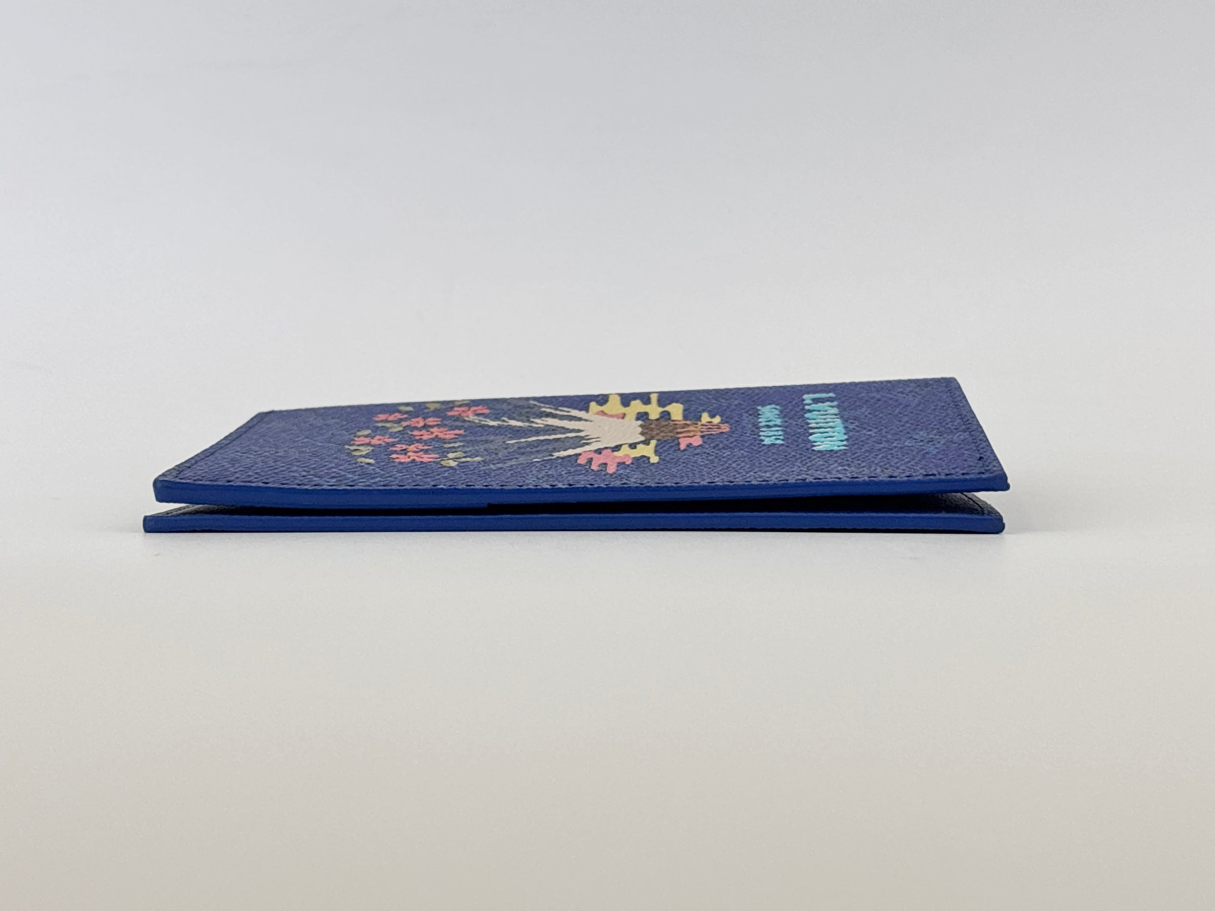 M25967 Passport Cover Blue Monogram