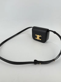 Mini Claude in Shiny Calfskin Black Bag