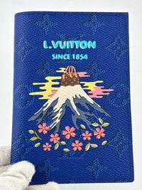 M25967 Passport Cover Blue Monogram