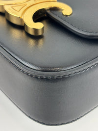 Mini Claude in Shiny Calfskin Black Bag