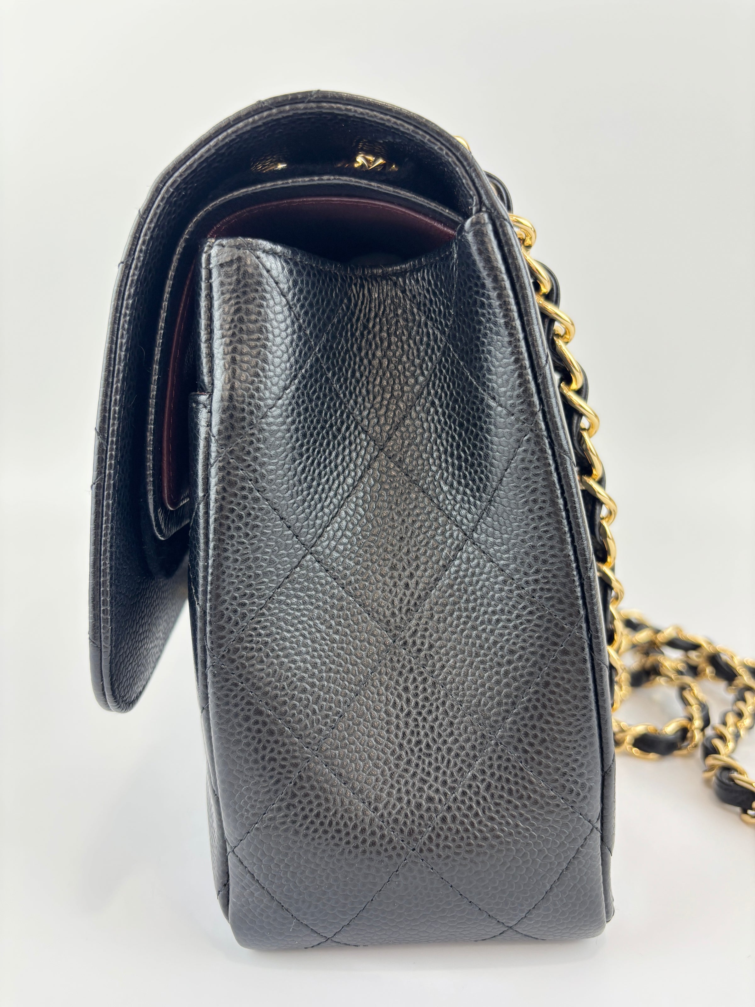 Black Caviar Jumbo Classic Double Flap Bag GHW