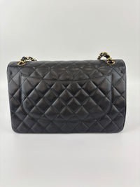 Black Caviar Jumbo Classic Double Flap Bag GHW