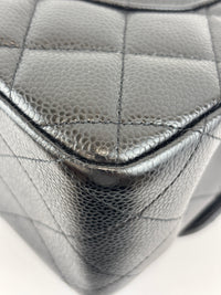 Black Caviar Jumbo Classic Double Flap Bag GHW
