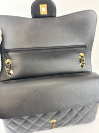 Black Caviar Jumbo Classic Double Flap Bag GHW