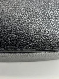 Costanza Black Leather Bucket Bag