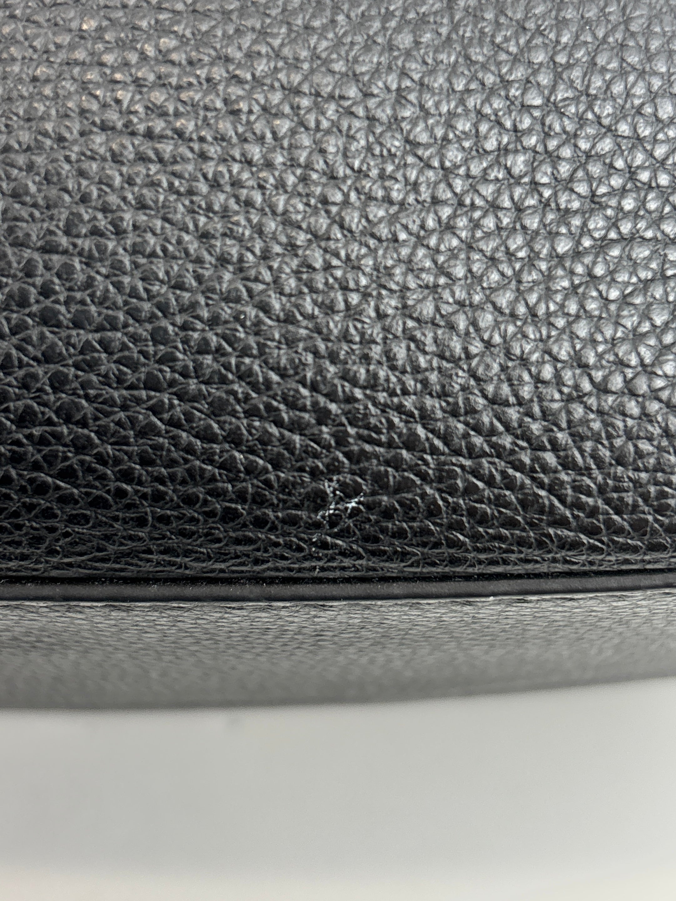 Costanza Black Leather Bucket Bag