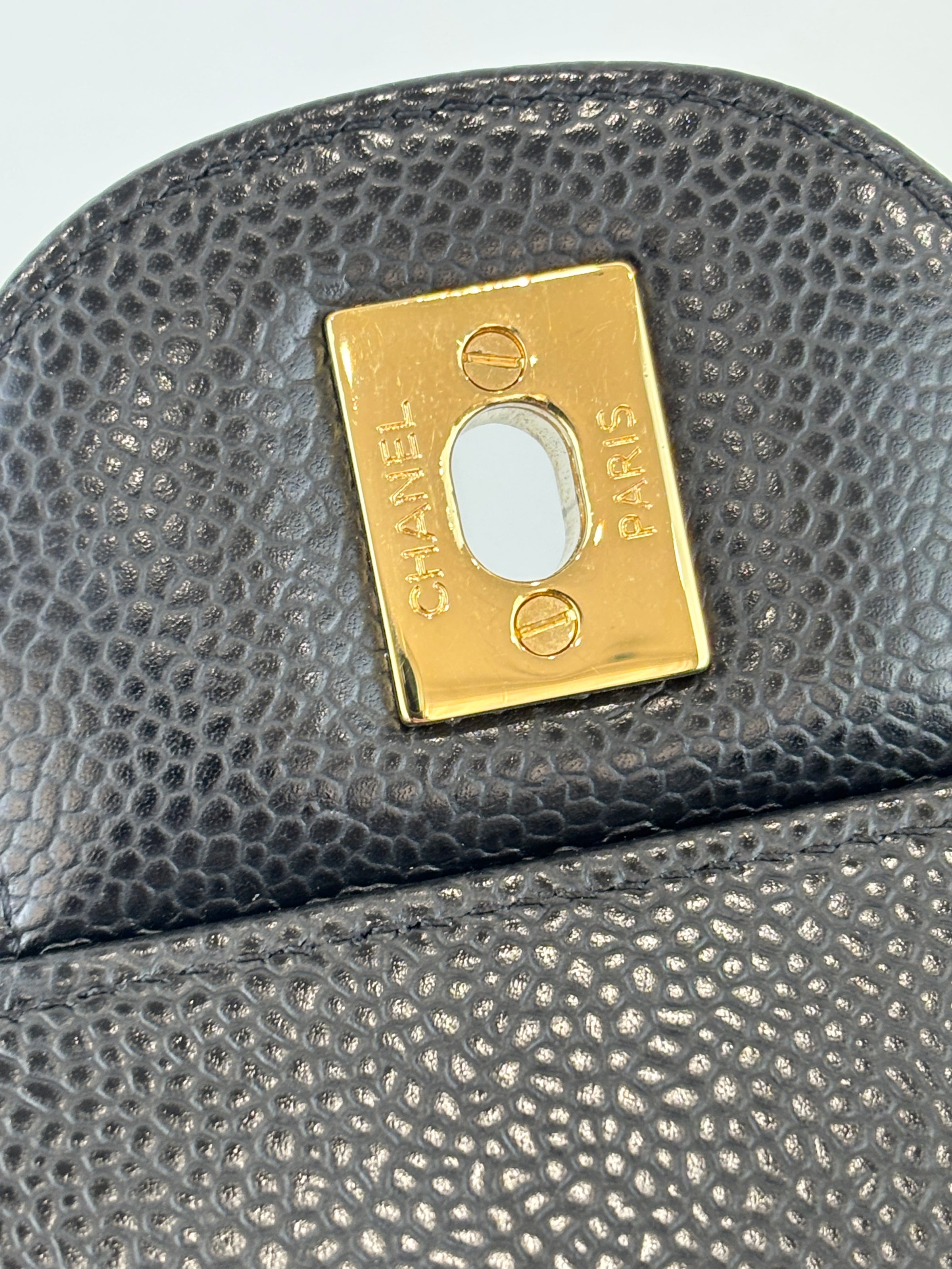 Black Caviar Jumbo Classic Double Flap Bag GHW