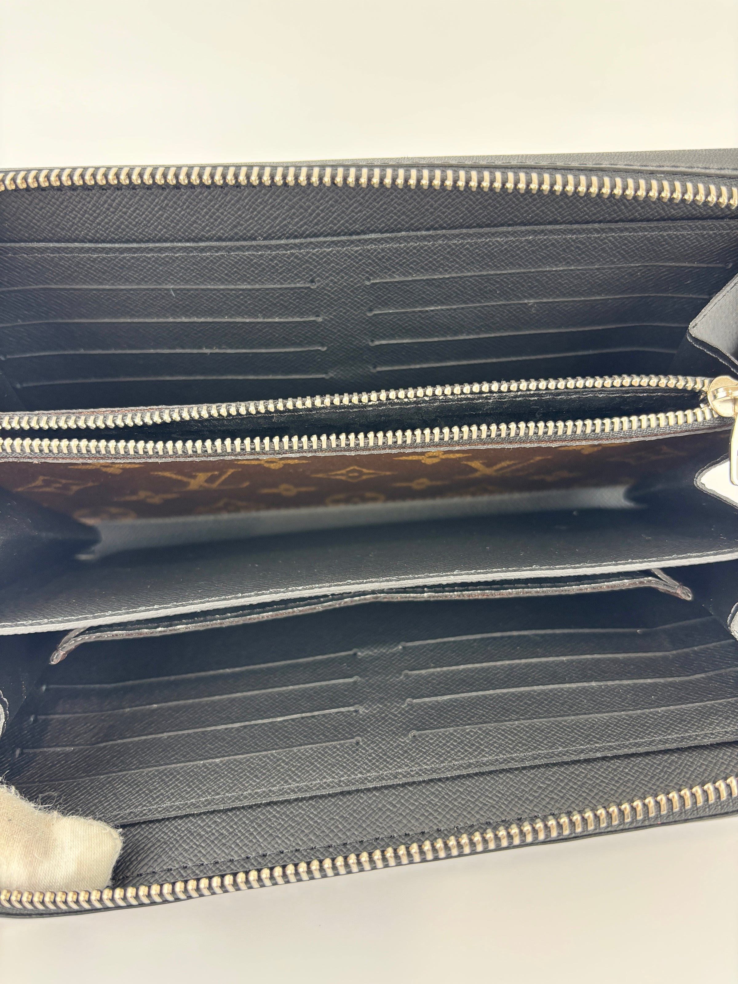 M61506 Monogram Macassar Zippy XL Long Wallet Brown