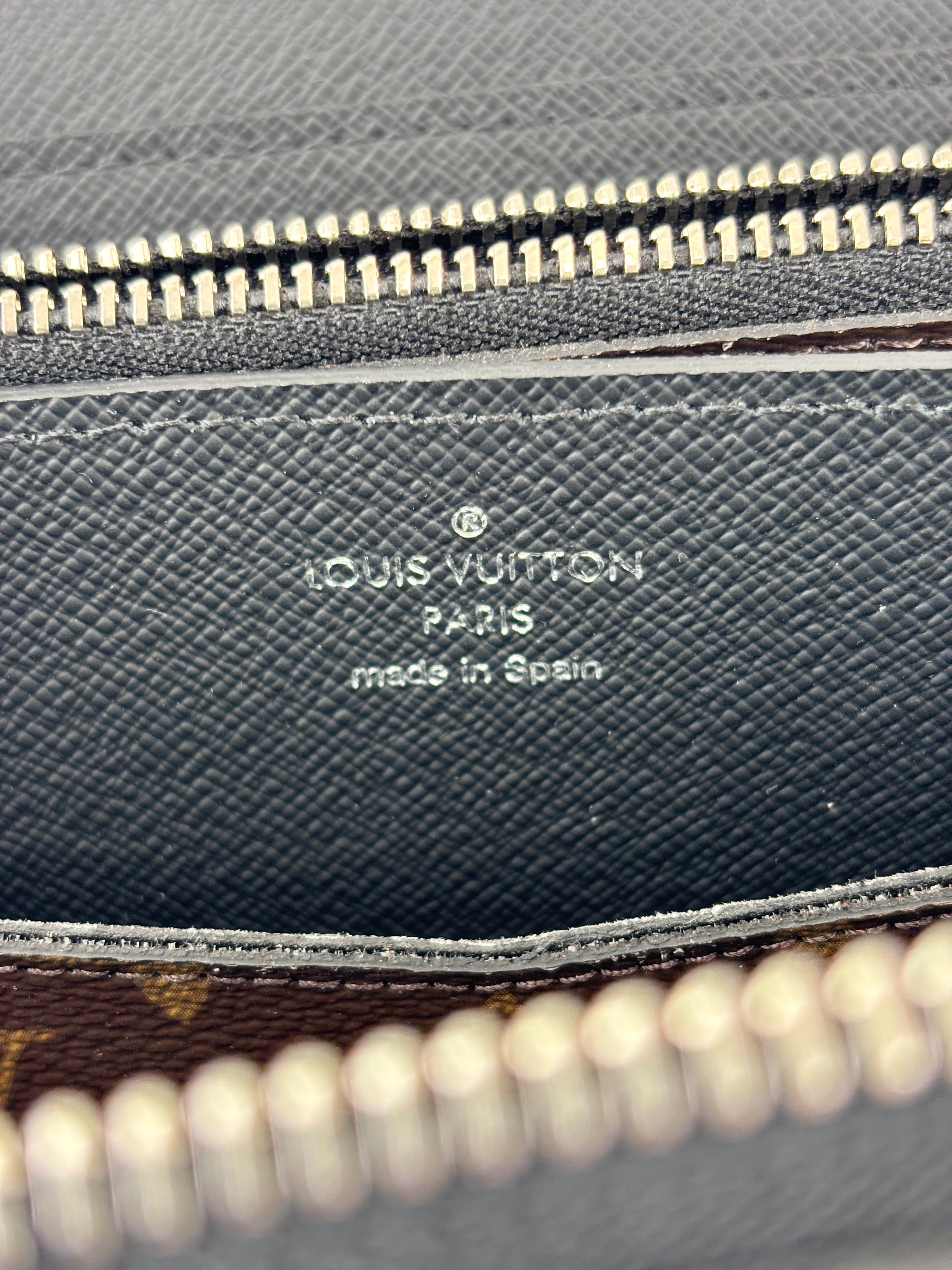 M61506 Monogram Macassar Zippy XL Long Wallet Brown