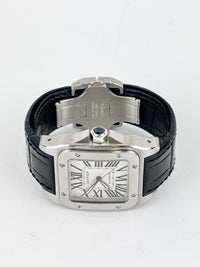 Santos 100 Large Steel Watch