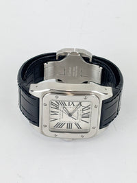 Santos 100 Large Steel Watch