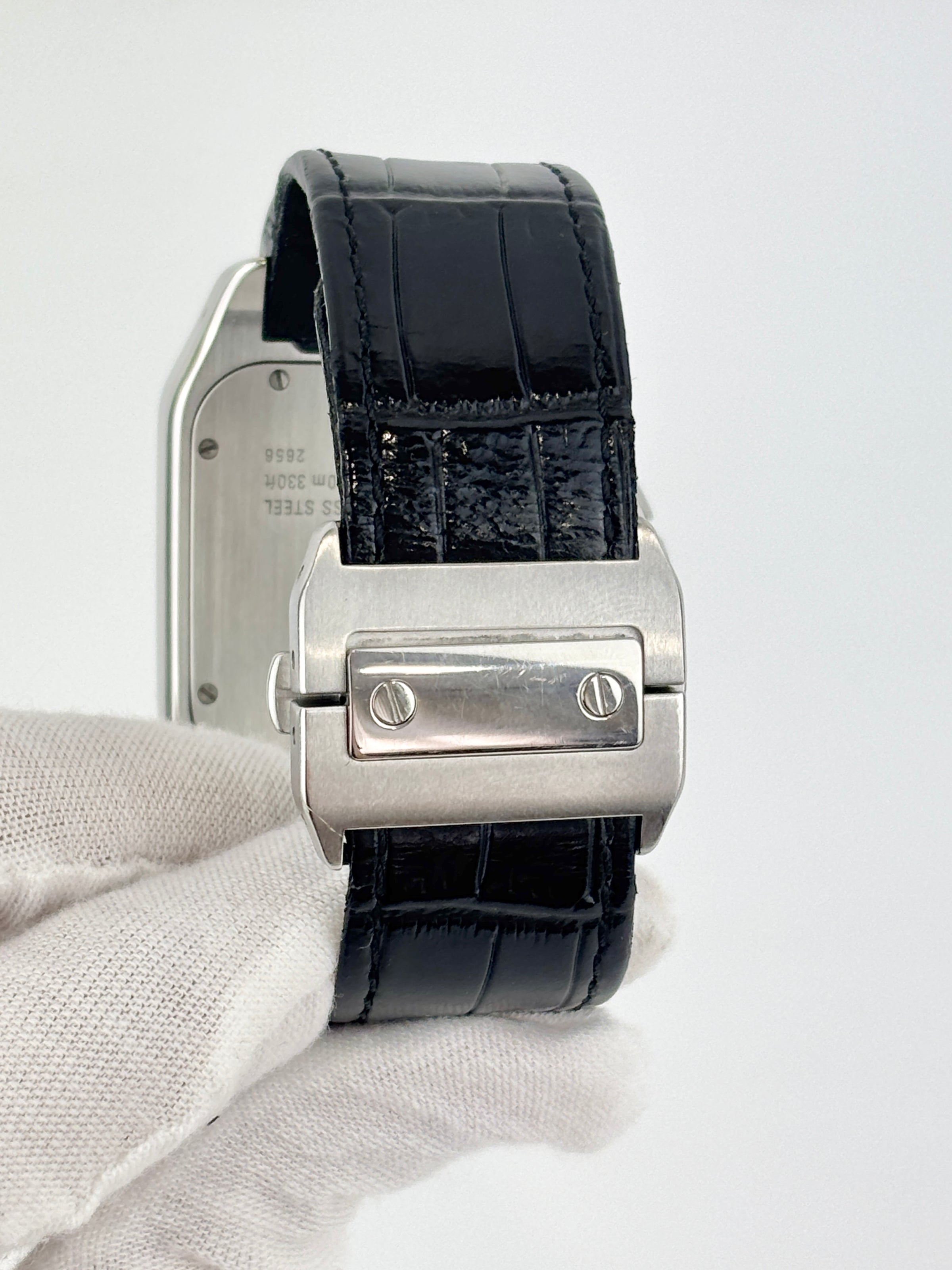Santos 100 Large Steel Watch