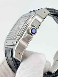 Santos 100 Large Steel Watch