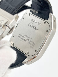 Santos 100 Large Steel Watch