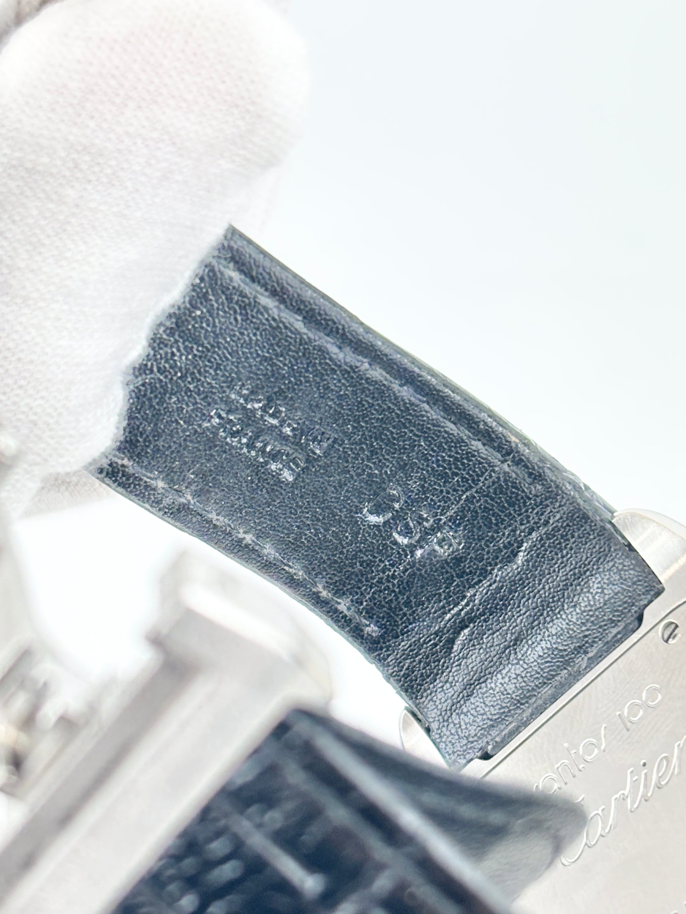 Santos 100 Large Steel Watch