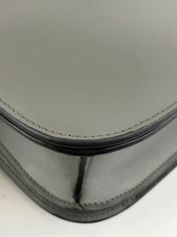 Grey Leather Medium Classic Box Shoulder Bag