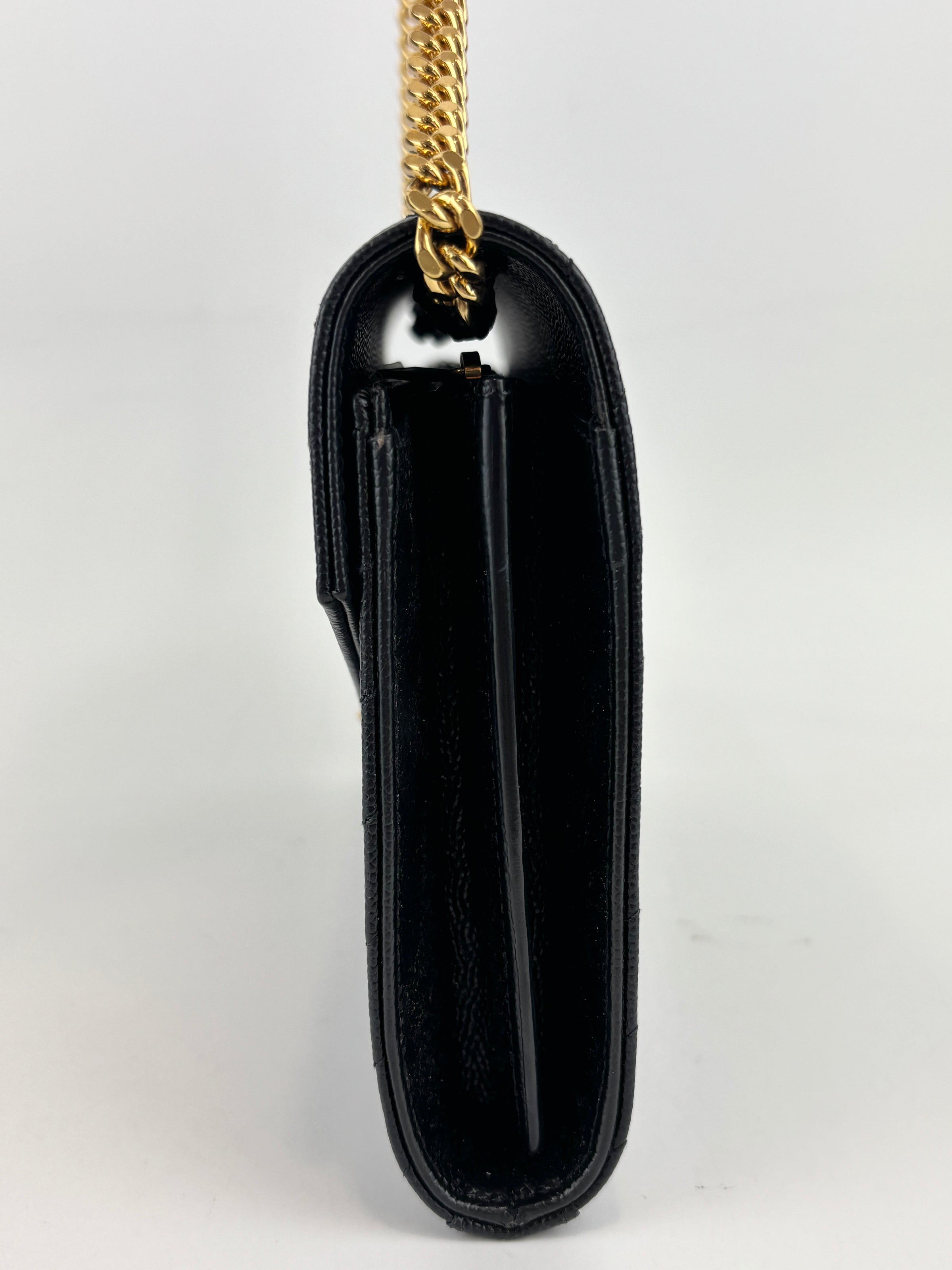 Classic Cassandre Grain De Poudre Leather WOC in Black GHW