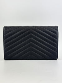 Classic Cassandre Grain De Poudre Leather WOC in Black GHW