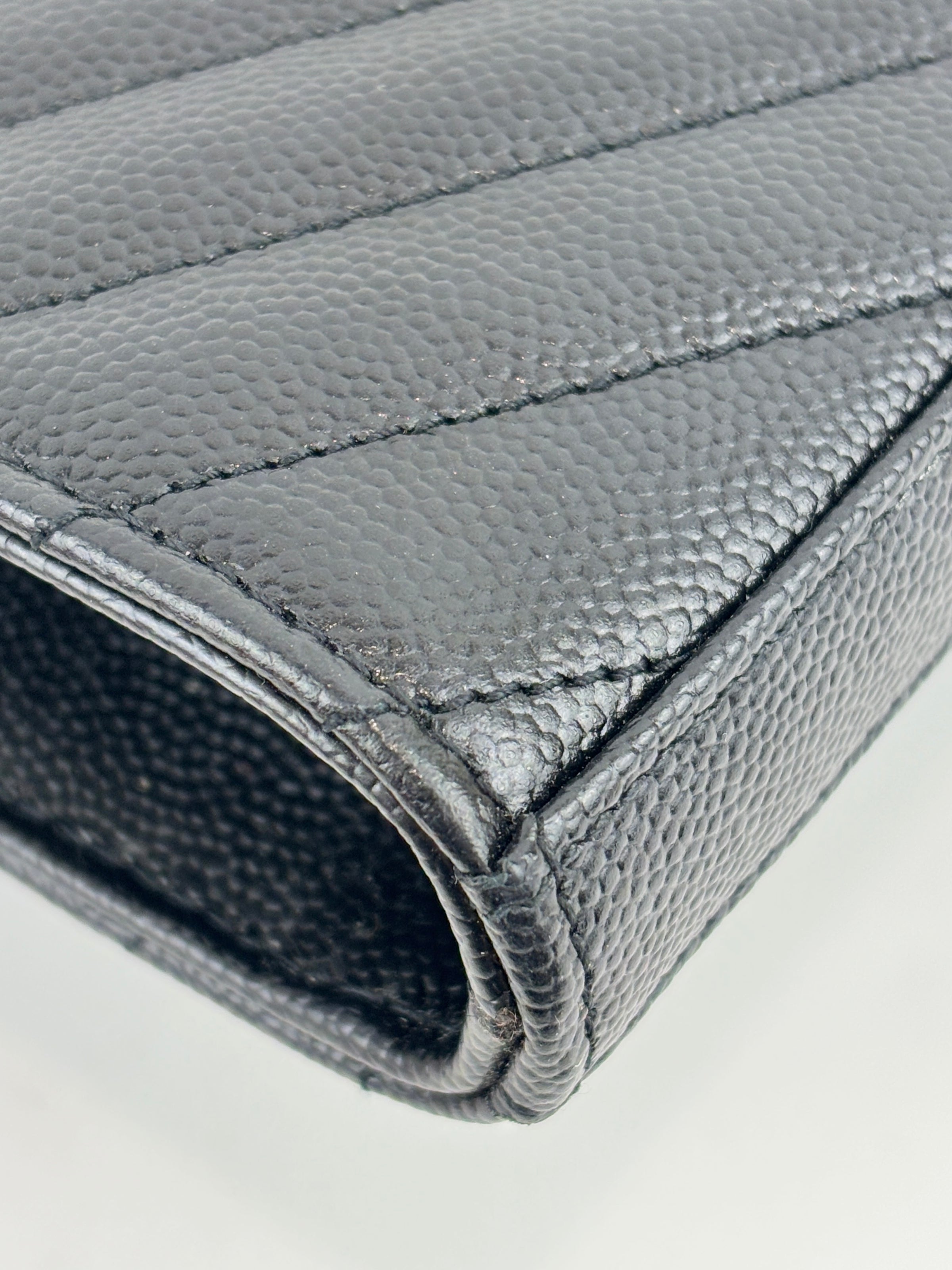 Classic Cassandre Grain De Poudre Leather WOC in Black GHW